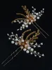 Headpieces Fashion Pearl Crystal Bridal Hairpins Vintag Party Wedding Hair Accesspries Handmade Women And Girl Jewelry Headpiece TiaraHeadpi