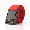 Cinture Tela Fibbia in plastica Cintura lunga Donna Uomo Outdoor Nero Rosso Moda femminile Jeans Abito Design di marca Cintura 2022Cinture