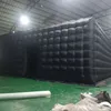 Büyük Siyah Şişirilebilir Küp Düğün Çadırı Kare Çarpışma Odası Büyük Mobil Taşınabilir Gece Kulübü Partisi Pavyonu Açık Hava Kullanımı244p