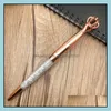 Ballpoint Pens Writing Supplies Office School Business Industrial New Diamond Crown Classical Color Rosegold Si Dhch4