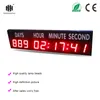 Large size display day hour minute and second countdown with font clock led remote control indoor single-sided timer207w