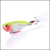 Köder Köder Angeln Sport im Freien Neuer Klingenköder Metall Frische/flache Federn Walleye Crappie Swinger Fliegenhaken Tackle Vib018 Drop Deliv