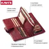 Fashion Long Wallet Outdoor Ladies Holders Leather Design Solid Color Purse