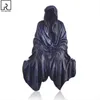 Black Meditation Figures for Decoration Skull Gothic Robe People Statue Table Ornaments Halloween Decor Garden Desk Accessories T220801