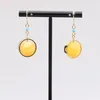 Dangle Chandelier Ladies Style Earrings Round Beeswax Plus Metal Ring Design Simple And GenerousDangle3586717