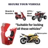 Proteção de roubo Motocicleta Moteira Busque da trava de segurança Disco Scooter ATV ATV Anti-roubo e explosão-prova255g