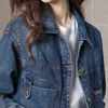 WT121-Women's Jackets brand Designer New Denim Jackets Women Casual Jeans Jacket Long Sleeve Cotton Coat