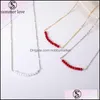 New Arrival Hoop Crystal Pendant Necklace For Women Fashion Elegant Miticolor Sier Gold Chain Jewelry Gift-Z Drop Delivery 2021 Necklaces