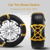 Car Tyre Snow Chain Auto Truck Truck قابل للتعديل الشتاء الطين المضاد للانزلاق المضاد للانزلاق الأمان في الطوارئ الأمنية