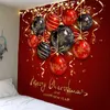 Tappeto da parete natalizio Decorazione Arazzo da montaggio Casa vacanze Coperta grande 7 misure J220804