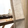 カーテンドレープコットンリネンヤーン日本のカーテン寝室リビングルームのためのブラインドスタディセットプランヤーンクルテン