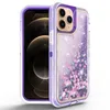 Phone Cases Quicksand For Iphone 13 Pro Max Bling Liquid Glitter Floating Defender Protective Water Flowing Cover HKD230807