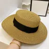 Luxury Designer Straw Hat Flat Cap Fashion Gentleman Caps Higt Quality Mens Women Sun Hats