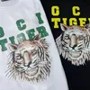Mens Tiger T Shirt Designer 2022 Spring and Summer Tide Letter Animal Print Couples Round Neck Loose Tops for Men Women Plus Size Classic Casual T-shirts