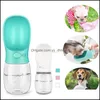 Dog Bowls Feeders Supplies Pet Home Garden Ll 350Ml Water Bottle Portable Pets Travel Waterdrink Cup Wi Dhfol