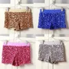 Ladies Elastic High midje paljetter Hip Hop DS Sexy Club Shorts Jazz Niglub Singer Women Stage Clothes D220611