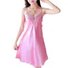 Women's Sleepwear Sleep Wear Nightdress Clothes Women Nightgowns Sexy Nightie Nightwear Lace Patchwork Camisola Lingerie Nighty Wedding Silk