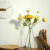 装飾的な花ヒマワリシミュレーション黄色のシルクファブリックホームデコレーション乾燥秋の装飾花花瓶で花