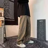 Plaid Pants Men Fashion Retro Oversized Casual Streetwear Loose HipHop Wide s Straight MXL J220629