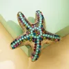 S2892 Fashion sieraden Elegante broches For Women Girl kleurrijke Crystal Rhinestone ingelegde schattige octopus zeesterbower broche pin