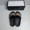Wholesale g brand men's and women's classic slippers Rubber Web Slide Sandal Luxury Sandals Slippers Beach shoes 35-46 yards With Box -55