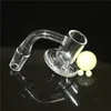 Röker platt topp 90 graders kvartsbanger med kolhydratkapsel Terp Pearl 10mm 14mm 18mm Quartz Nail For Glass Bongs Ash Catche Nectar