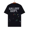 Lanvin T Shirt Designer 2023 Marki mody T Shirt Glitter Pink Letter Lanvin Co Znakowane ręcznie malowane graffiti Ink Anioł Biały 2 3 Qrte