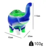 Elephant Bubbler Silicone Bong 4.5'' Mini Smoking Water Pipe for Tobacco with Bowl