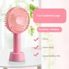 Casa ao ar livre de pé pequeno portátil ventilador elétrico recarregável Suporte personalizado de resfriamento ajustável Mini USB Desk doel Handheld Fan Hh22-160