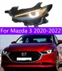 LED Daily Running Lights for Mazda 3 Headlight 20 20-2022 LED Headlights DRL Turn Signal Front Lamp Replacement