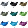 106*55inch Outdoor Parachute Cloth Hammock Foldable Field Camping Swing Hanging Bed Nylon Hammocks With Ropes Carabiners 44 Colors DBC DHL