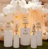 5st Metal Cylinder Pillar Stand Rack Wedding Cake Flower Crafts Decor Weddestal Column For Mariage Party Event Supplies Candy Bar