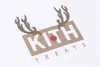 2021FW Kith обращается с капюшоном с тяжелыми толстынями мужски для мужчин лучшего качества слоеного теста коробка для печати Kith свитер T220721