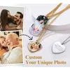 Anpassat halsband med bild för män/kvinnor meddelande halsband, hjärta/oval/katt personlig fotohänge diy smycken