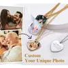 Collana personalizzata con foto per collana messaggio uomo/donna, ciondolo foto personalizzato cuore/ovale/gatto gioielli fai da te