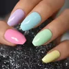 False Nails 24pcs Short Fake Coffin Ballerina Plain Design Press On Gel Colored Acrylic Nail Tips For Women And Girls Prud22