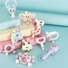 6-10Pcs Baby Toys Hand Hold Jingle Shaking Bell Teether Ring Rattles born 0- 12 Months 220418