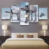 Modular Canvas HD Prints Posters Home Decor Wall Art Pictures 5 Pieces Alien War Art Paintings No Frame