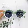 Retrô Round Kids Sunglasses Designer de moda crianças óculos de sol meninos meninas bebê ao ar livre óculos de óculos óculos