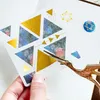 غلاف الهدايا 60pcs/مجموعة Starry Sky Stars Series Stamping Fantasy Planet Geometry Paper Cranes Journal Scrapbooking Stationery Suppliesgi