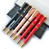 Yamalang klasik lüks kalem asil hediyeler serisi tükenmiş kalemler roller-kale mürekkep kalemleri pembe kırmızı siyah