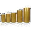 Party Decoration White Gold Round Cylinder Pedestal Display Art Decor Plinths Pillars For DIY Wedding Decorations Holiday PartyParty