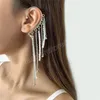 Declaração de moda Não Piercing Longo Borla Clipe Brincos Orelha Cuff Charme Imitação Pearl Moda Mulheres Jóias Bijoux Presente