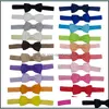 Fasce per capelli Gioielli per capelli 8Cm Neonato Tinta unita Accessori per bambini Neonato Bowknot Fiore Fasce per capelli Party Dhtpc