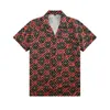 Designer t shirt mode hawaiian blommig alfabet tryck strandskjorta mäns siden bowling casual sommar kort ärm klänning m-3xl