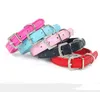 Bling Rhinestone PU Läder Justerbar Bow Tie Bell Collar Slips Puppy Kattunge Dog Cat Pet Collar GCE13472