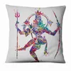 وسادة/وسادة زخرفية Zen Yoga Art Watercolor Painting Printed Pillowcase Decoration Almofadas Decorativas Para Sofa Throw 45*45