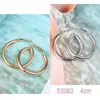 Hoop Huggie Big Round Earrings for Women Nickel Free Gold / Silver Color Mantieni lunghi tempi di alta qualità Metal Fashion Jewelry 2022