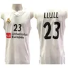 Nikivip Sergio Llull #23 Real Baloncesto Maillot de basket-ball rétro pour homme cousu personnalisé avec n'importe quel numéro