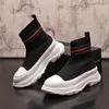 Autumn Spring Dress Wedding Party Shoes Fashion White Height Knitted Socks Walking Sneakers Breathable Round Toe Oxford Business Driving Martin Boots W44